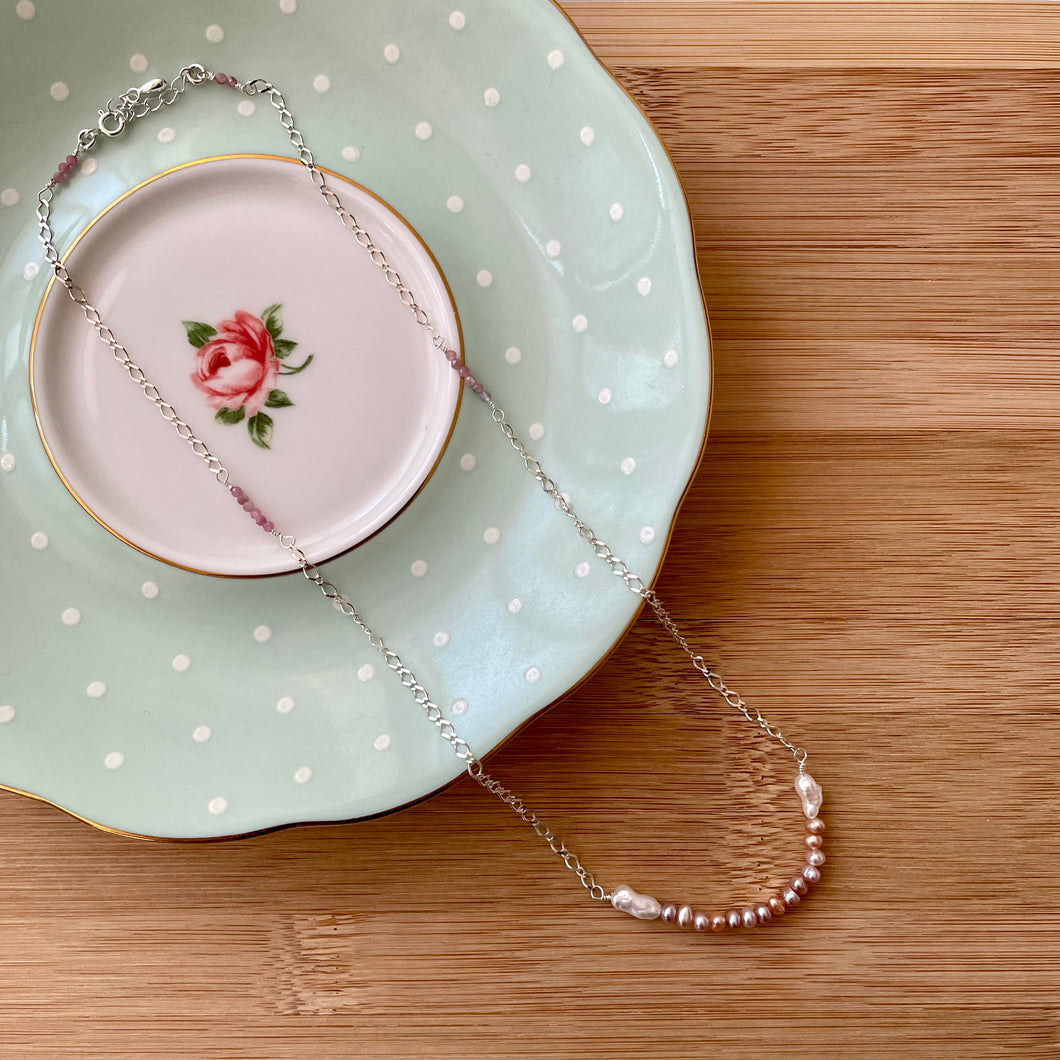 Blushing Pearls Necklace